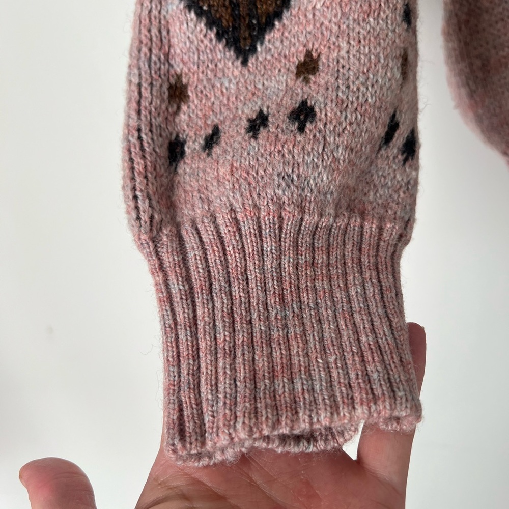 Vintage Geometric 85% Wool Sweater Made In Peru Host Pick ๐ฅณ๐๐ - Picture 4 of 10